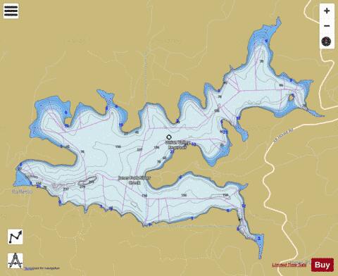 Union Valley Reservoir depth contour Map - i-Boating App