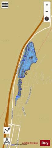 Georgetown Reservoir depth contour Map - i-Boating App