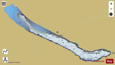 Rio Grande Reservoir depth contour Map - i-Boating App