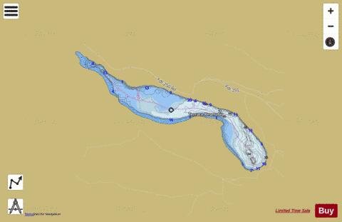 Terrace Reservoir depth contour Map - i-Boating App