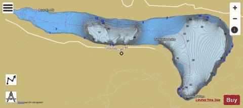 Turquoise Lake depth contour Map - i-Boating App