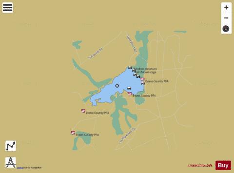 Sands Pond depth contour Map - i-Boating App