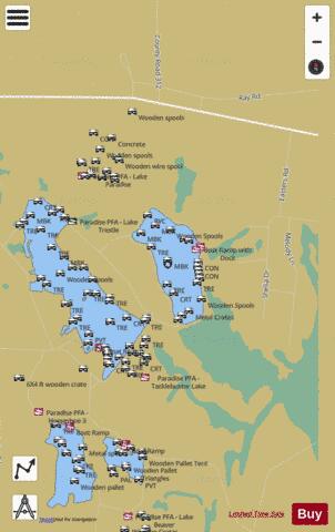 Lake Bobben depth contour Map - i-Boating App