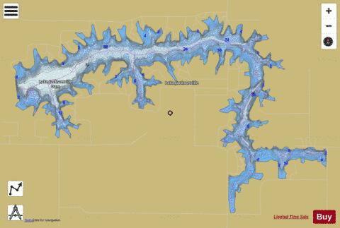 Lake Jacksonville depth contour Map - i-Boating App