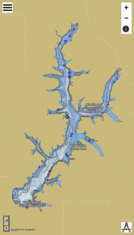Washington County Lake depth contour Map - i-Boating App