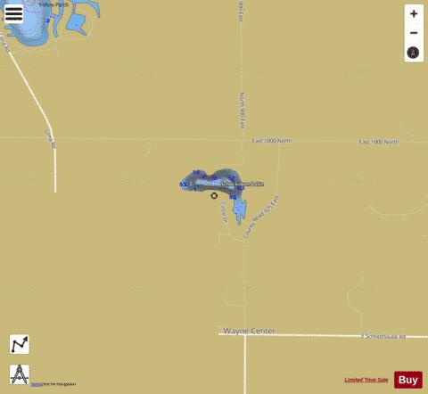 Schockopee Lake depth contour Map - i-Boating App