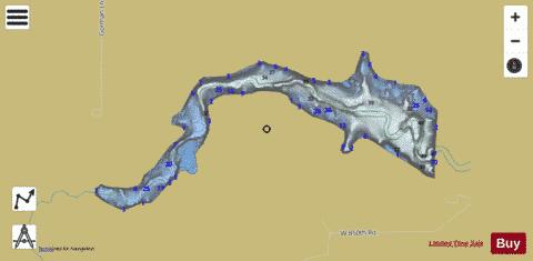 Critzer Lake depth contour Map - i-Boating App