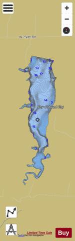 Mound City Lake depth contour Map - i-Boating App