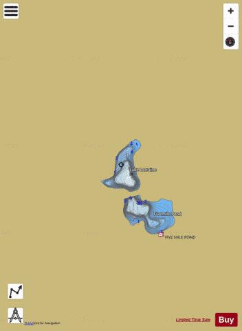 Lake Lorraine depth contour Map - i-Boating App