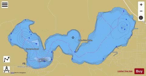 Lake Saint Helen depth contour Map - i-Boating App
