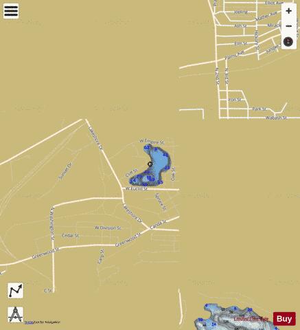 Bancroft Lake depth contour Map - i-Boating App