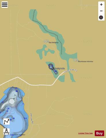 Barclay Lake ,Luce depth contour Map - i-Boating App
