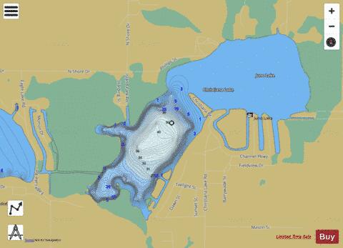 Christiann Lake depth contour Map - i-Boating App