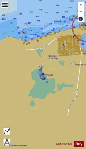 Eliza Lake ,Keweenaw depth contour Map - i-Boating App