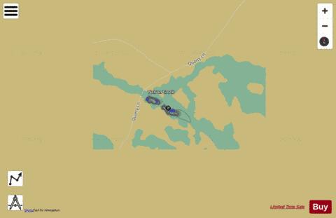 Fiborn Pond ,Mackinac depth contour Map - i-Boating App