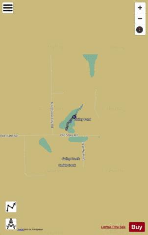 Guiley Pond ,Iosco depth contour Map - i-Boating App