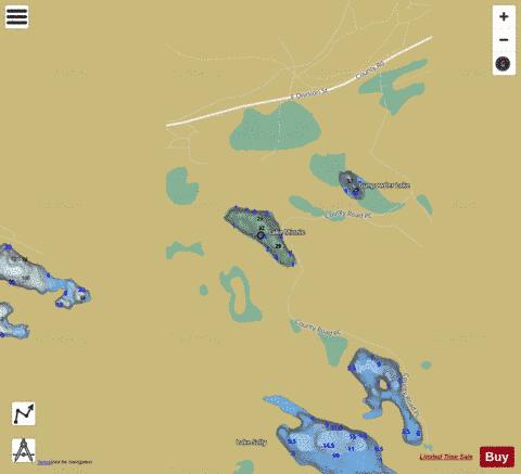 Gunpowder Lake depth contour Map - i-Boating App