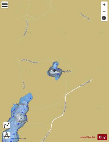 Little Crapo Lake depth contour Map - i-Boating App