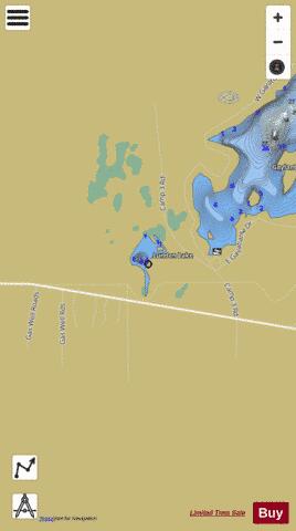 Mud Lake Montmorency depth contour Map - i-Boating App