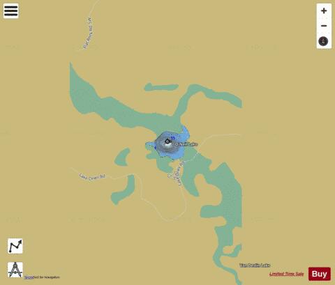 O Neil Lake depth contour Map - i-Boating App