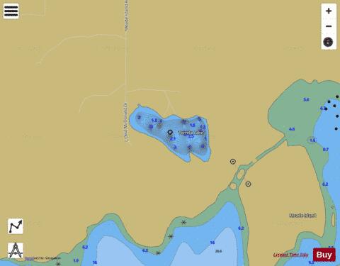 Toivola Lake depth contour Map - i-Boating App