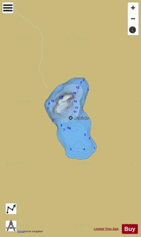Buss Lake depth contour Map - i-Boating App