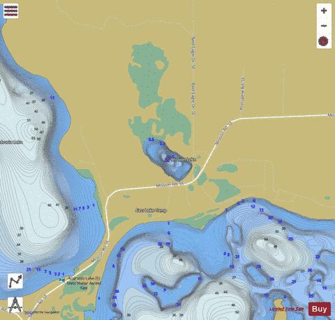 Mission Lake depth contour Map - i-Boating App