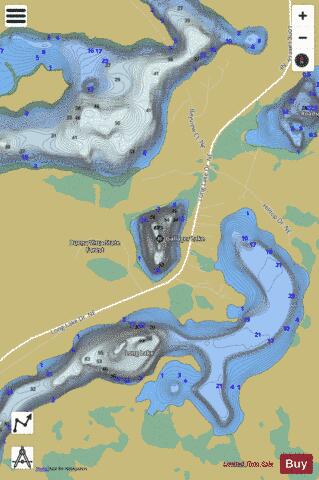 Gallager Lake depth contour Map - i-Boating App