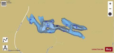 Funkley Lake depth contour Map - i-Boating App