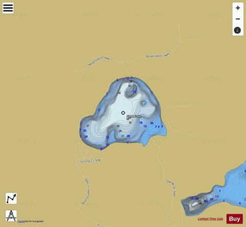Sand Lake depth contour Map - i-Boating App