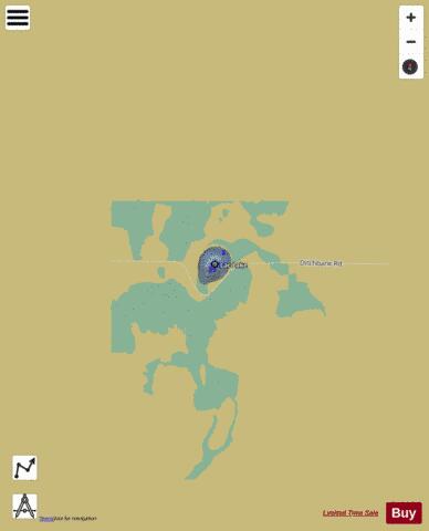 Lac Lake depth contour Map - i-Boating App