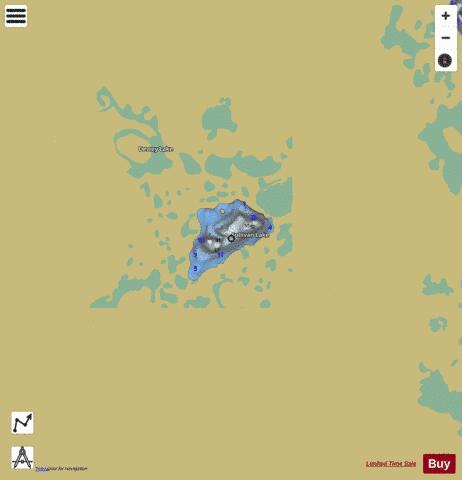 Sullivan Lake depth contour Map - i-Boating App