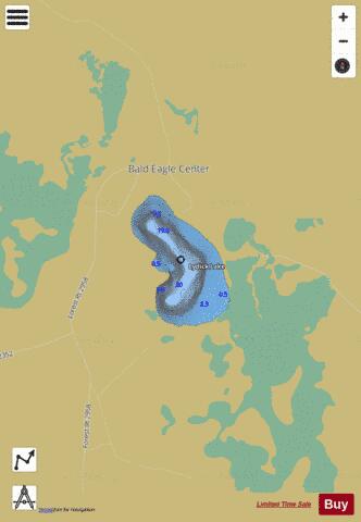 Lydick Lake depth contour Map - i-Boating App