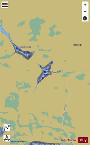 South Bean Lake depth contour Map - i-Boating App