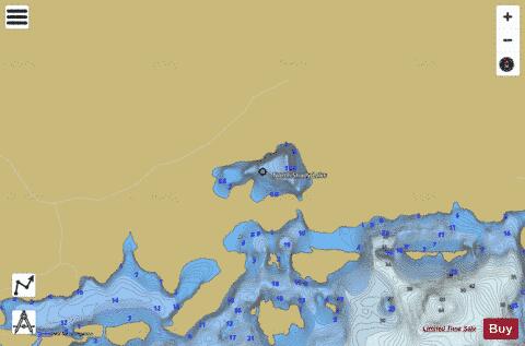 North Shady Lake depth contour Map - i-Boating App