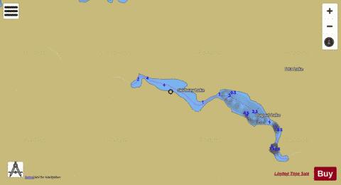 Skidway Lake depth contour Map - i-Boating App