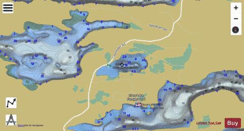 Wampus Lake depth contour Map - i-Boating App