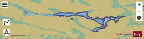 Allen Lake + depth contour Map - i-Boating App