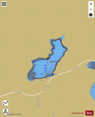 Lake Gust depth contour Map - i-Boating App