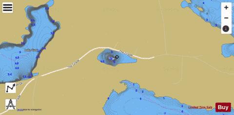 Jock Mock Lake depth contour Map - i-Boating App