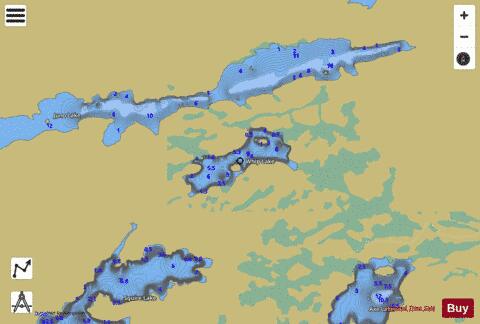 Whip Lake depth contour Map - i-Boating App