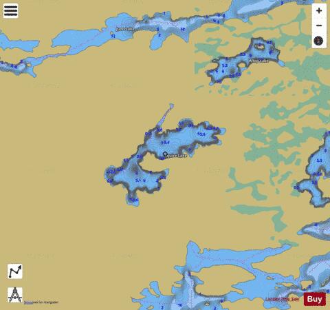 Squire Lake depth contour Map - i-Boating App