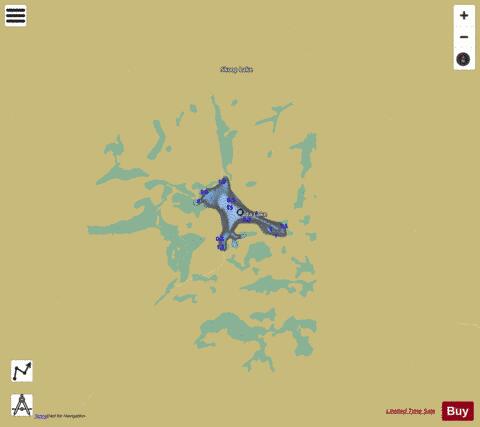 Ada Lake depth contour Map - i-Boating App