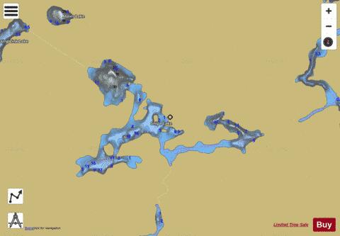Snipe Lake depth contour Map - i-Boating App