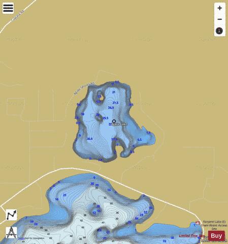 Agate Lake depth contour Map - i-Boating App