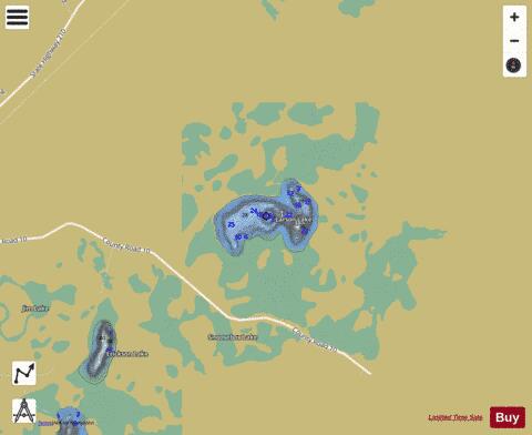 Larson Lake depth contour Map - i-Boating App