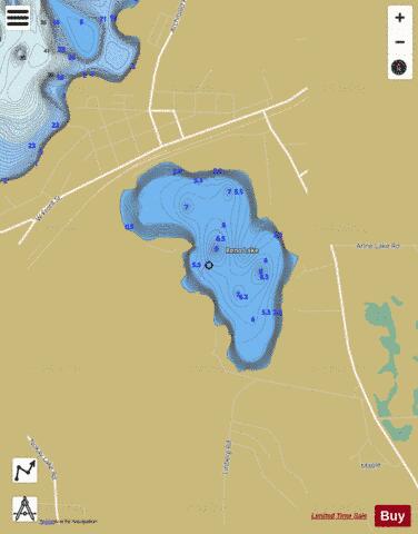 Reno Lake depth contour Map - i-Boating App