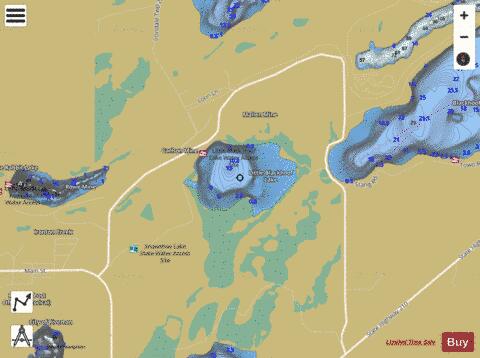 Little Blackhoof Lake depth contour Map - i-Boating App