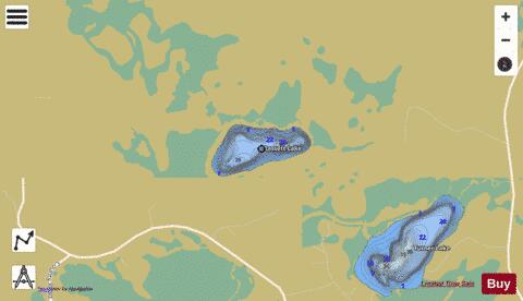 Rassett Lake depth contour Map - i-Boating App