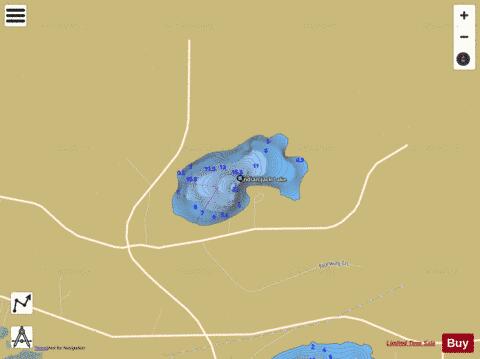 Indian Jack Lake depth contour Map - i-Boating App